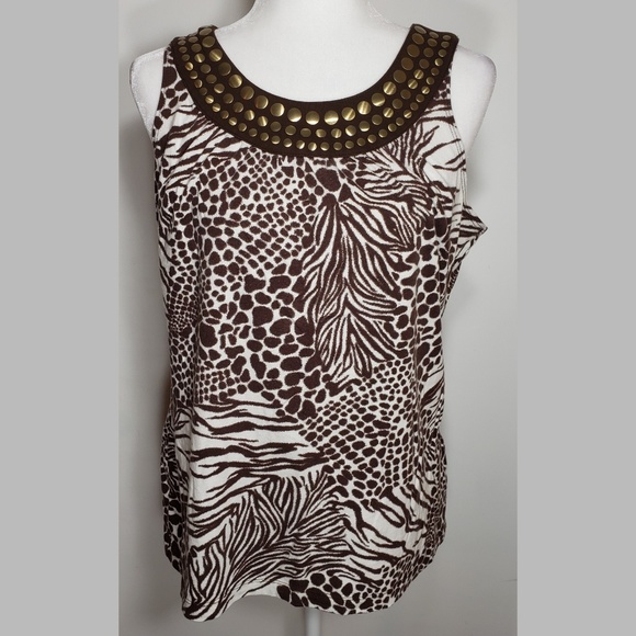 Studio Works Animal Print with Hardware Tank - Picture 1 of 4